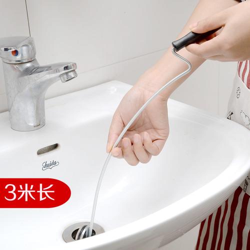 外贸原单通下水道疏通神器通马桶工具厨房捅管道器厕所专用手摇式